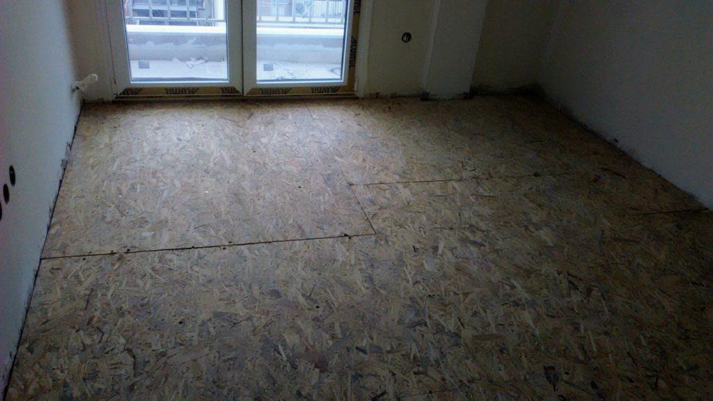 Ημιμασίφ Προβερνικωμένο Δάπεδο - Τοποθέτηση σε οικία στη Θεσσαλονίκη