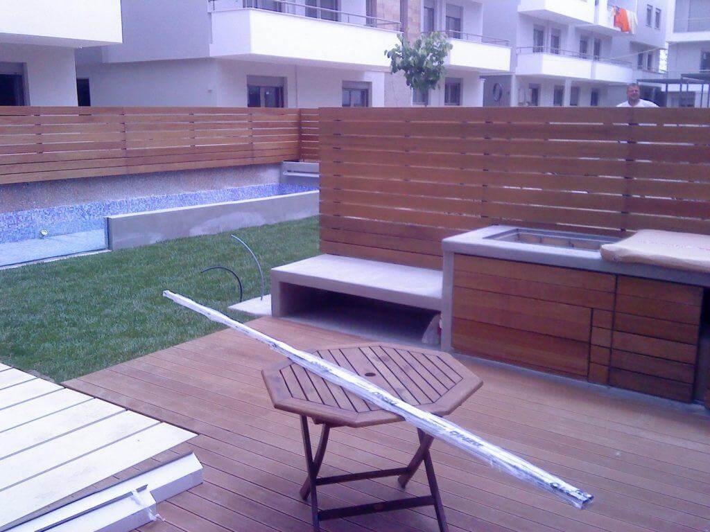 Κατασκευή πατώματος και φράχτη - Θέρμη Θεσσαλονίκης 1